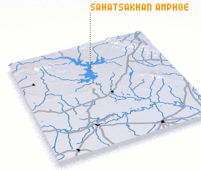 3d view of Amphoe Sahatsakhan